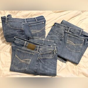 Wrangler 20X Men's Jeans lot of 3